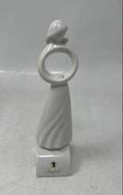 Load image into Gallery viewer, Enesco White Ceramic Circle Of Love August Birthstone And Birth Flower Figurine