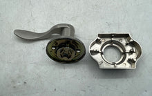 Load image into Gallery viewer, Single Cylinder Handleset With Shelby Lever In A Satin Nickel Finish With Box