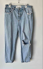 Load image into Gallery viewer, Abercrombie & Fitch Womens Blue The 90's Baggy Straight Jeans Pants Size 30/10 R