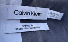 Load image into Gallery viewer, Calvin Klein Mens Gray White Relaxed Fit Button-Up Shirt Size XL