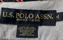 Load image into Gallery viewer, U.S. Polo Assn. Mens Light Blue Long Sleeve Collared Button-Up Shirt Size Medium