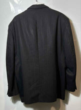 Load image into Gallery viewer, Albert Nipon Mens Dark Gray Striped Three-Button Blazer Jacket No Size
