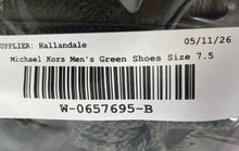 Load image into Gallery viewer, Michael Kors Mens Green Low Top Round Toe Lace-Up Sneaker Shoes Size 7.5M