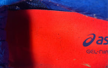 Load image into Gallery viewer, Asics Mens Gel Nimbus 22 1011A680 Blue Orange Lace-Up Sneaker Shoes Size 11.5