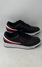 Load image into Gallery viewer, Fila Mens A-Low 1CM00551-014 Black White Red Leather Sneakers Shoes Size 9.5
