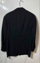 Load image into Gallery viewer, Donna Karan Mens Black Notch Lapel Single Breasted Three-Button Blazer Sz 38/31
