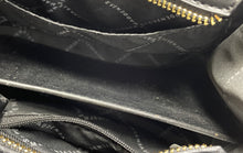 Load image into Gallery viewer, Steve Madden Womens Black Faux Leather Top Zipper Double Handle Crossbody Bag