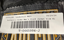 Load image into Gallery viewer, Authentic Alder Mens Black Genuine Leather Sleeveless Button Front Vest Size XL