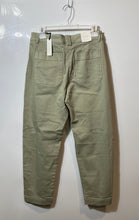Load image into Gallery viewer, Banana Republic Womens Olive Green Barrel Leg Trousers Pants Size 4 w/ Tag