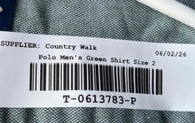 Load image into Gallery viewer, Polo By HKS Mens Green Slim Fit Long Sleeve Collared Dress Shirt Size 2