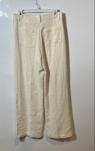 Load image into Gallery viewer, Zara Womens Beige Side Frayed Pockets Wide Leg Trouser Pants Size Small