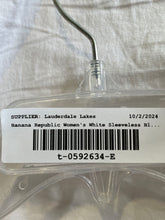 Load image into Gallery viewer, Banana Republic Womens White Sleeveless Ruffle Blouse Top Size Small