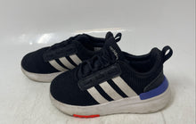 Load image into Gallery viewer, Adidas Kids Racer TR21 H04229 Black White Blue Orange Sneaker Shoes Size 7K