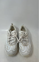 Load image into Gallery viewer, Skechers Womens D'Lites White Leather Lace-Up Low Top Sneaker Shoes Size 8.5