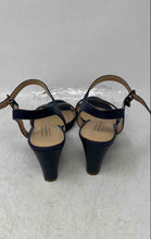 Load image into Gallery viewer, Antonio Melani Womens Blue Leather Open Toe Wedge Ankle Strap Sandals Size 7.5 M
