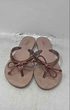 Load image into Gallery viewer, Melissa Womens Harmonic Pink Glitters Slip-On Open Toe Flip-Flop Sandals Size 7