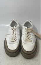 Load image into Gallery viewer, Zara Mens White Brown Leather Lace-Up Low Top Sneaker Shoes Size EUR 42