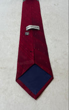 Load image into Gallery viewer, Pierre Cardin Mens Red And Black Printed Silk Adjustable Designer Tie