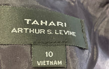 Load image into Gallery viewer, Tahari Arthur S. Levine Purple Womens Sleeveless Back Zip Sheath Dress Size 10