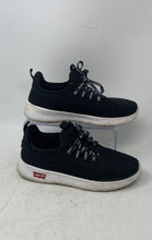 Load image into Gallery viewer, Levi's Womens Black White Round Toe Low Top Lace-Up Sneaker Shoes Size 8