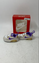 Load image into Gallery viewer, Nike Toddler Boys Air Max 90 CB White Purple Sneakers Shoes Size 2C With Box