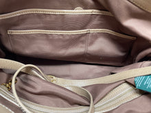 Load image into Gallery viewer, Authentic Lauren Ralph Lauren Womens Newbury Brown Leather Satchel Bag Damaged