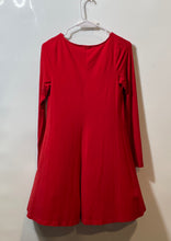 Load image into Gallery viewer, Express Womens Red Long Sleeve V-Neck Mini Dress Size Small