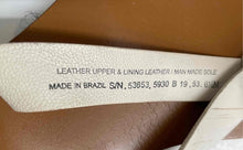 Load image into Gallery viewer, Authentic Tory Burch Womens White Brown Leather Flat Flip-Flop Sandals Size 6.5M