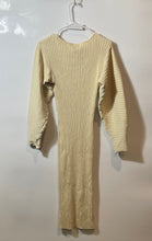 Load image into Gallery viewer, Fashion Nova Womens Cream Long Sleeve Sweater Dress Size 1X With Tag