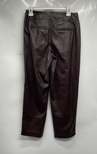 Load image into Gallery viewer, A New Day Womens Dark Brown Faux Leather Pockets Straight Leg Dress Pants Size 4