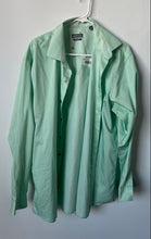 Load image into Gallery viewer, Kenneth Cole Reaction Mens Light Green Regular Fit Dress Shirt Size 17 34-35