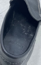 Load image into Gallery viewer, Lacoste Mens Argon Lexi 2 Black Leather Moc Toe Slip-On Loafer Shoes Size 9.5