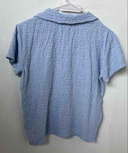 Load image into Gallery viewer, Nine West Womens Light Blue Short Sleeve Collared Polo Shirt Size Small