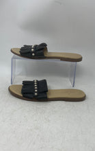 Load image into Gallery viewer, Kate Spade New York Womens Stasie Black Beige Leather Flat Slide Sandals Size 7M