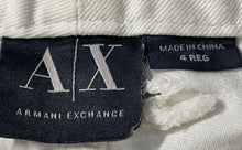 Load image into Gallery viewer, Armani Exchange Womens White Light Wash Distressed Denim Skinny Leg Jeans Size 4