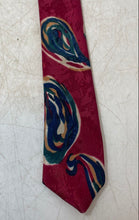 Load image into Gallery viewer, L'Uomo Mens Multicolor Paisley Print Adjustable Designer Tie
