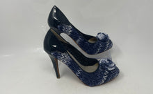 Load image into Gallery viewer, Latitude Femme Womens Navy Blue Vero Cuoio Slip-On Pump Heels Size EU 38.5