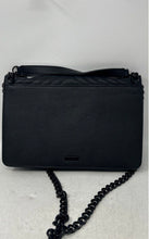 Load image into Gallery viewer, Aldo Womens Black Chevron Leather Inner Divider Chain Strap Shoulder Bag
