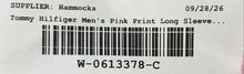 Load image into Gallery viewer, Tommy Hilfiger Mens Pink Striped Long Sleeve Custom Fit Button-Up Shirt Size L