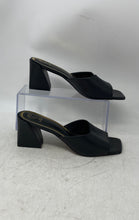 Load image into Gallery viewer, Vince Camuto Womens Sacha Black Leather Slip-On Block Slide Heels Size 7.5M