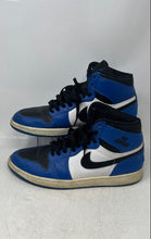 Load image into Gallery viewer, Nike Mens Air Jordan 1 Retro High Blue White And Black Sneaker Shoes Size 12