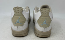 Load image into Gallery viewer, Nike Kids Air Jordan 4 487725-118 White Leather Lace-Up Sneakers Shoes Size 2.5Y