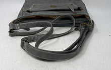 Load image into Gallery viewer, Stone Mountain Womens Gray Leather Inner Pocket Zipper Crossbody Handbag