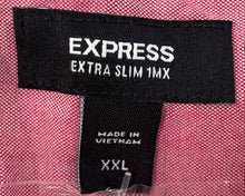 Load image into Gallery viewer, Express Mens Pink Extra Slim 1MX Long Sleeve Button-Up Shirt Size XXL