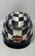 Load image into Gallery viewer, Harley-Davidson Unisex Adults Black White Check Motorcycle Helmet Size XS