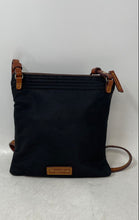 Load image into Gallery viewer, Dooney & Bourke Womens North South Black Brown Triple Zipper Crossbody Bag