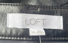 Load image into Gallery viewer, Loft Womens Black Pockets Stretch Wide Leg Trouser Pants Size 14 With Tag