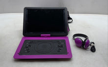 Load image into Gallery viewer, Ematic Purple Black Portable DVD Player With Headphones And Bag Not Tested