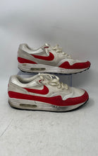 Load image into Gallery viewer, Nike Womens Air Max 1 CN9672-991 White Red Lace-Up Sneaker Shoes Size 12