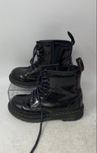 Load image into Gallery viewer, Dr. Martens Kids Sparkle Rays 1460 Black Round Toe Lace-Up Ankle Boots Size 13